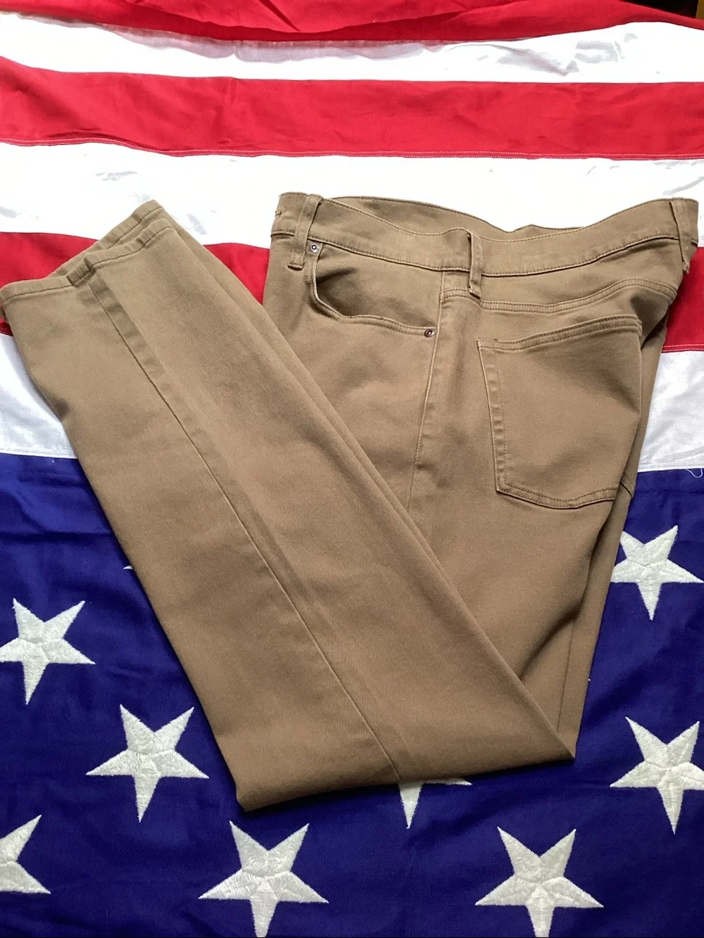 J. Crew Men's Khaki Straight-Leg Pants